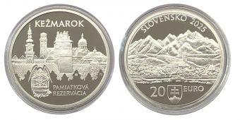 Словакия 20 Евро 2025 Кежмарок Пруф