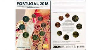 Португалия 2018 Официальный Годовой набор Евро монет
