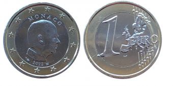 1 Евро Монако 2022 Альберт 2    