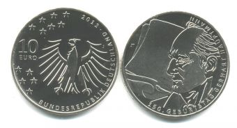 10 Евро Германия 2012 Герхард Хауптман