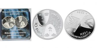 10 Евро Финляндия 2006 Всеобщее избирательное право, PROOF