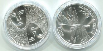 10 Евро Финляндия 2006 Всеобщее избирательное право