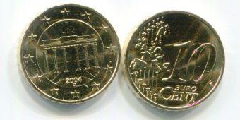 Германия 10 Центов 2004 D