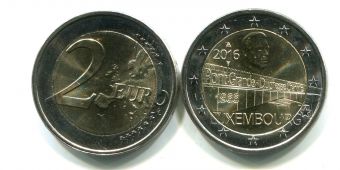 2 Евро Люксембург 2016 Мост герцогини Шарлотты