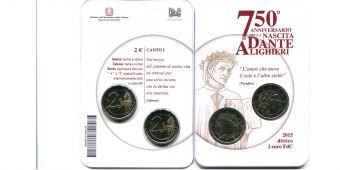 2 x 2 Евро Италия 2015 Данте + Регулярная BU