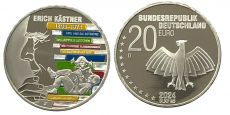 20 Евро Германия 2024 Эрих Кестнер