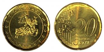 20 Центов Монако 2003 год 