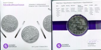 20 Евро Финляндия 2013 Мультикультурализм Пруф