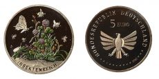 5 Евро Германия 2022 Мир насекомых