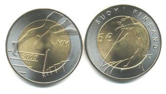 5 Евро Финляндия 2005 Легкая Атлетика