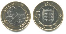 5 Евро Финляндия 2011 провинция Остроботния