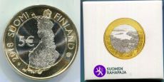 5 Евро Финляндия 2018 Приморский пейзаж Хельсинки Пруф