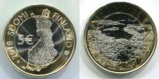 5 Евро Финляндия 2018 Приморский пейзаж Хельсинки  