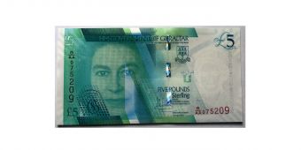 Банкнота Гибралтар 5 фунтов 2020 UNC