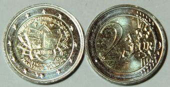2 Евро Бельгия 2007 Римский договор
