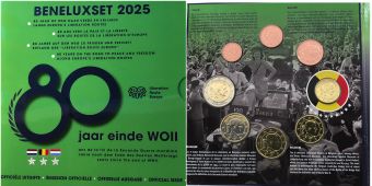 Бенилюкс 2025 Официальные годовые наборы Евро монет        