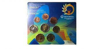 Греция 2011 Официальный годовой набор Евро монет Олимпиада Афины