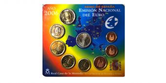 Испания 2006 Официальный годовой набор Евро монет (8 монет)          