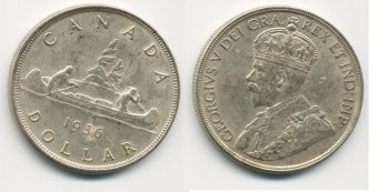 Доллар Канада 1936 год, Серебро 