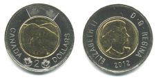Канада 2 доллара 2012 Медведь