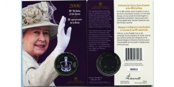 Купить монеты Канады 25 Центов 2006 год - Юбилей Королевы