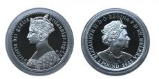 Остров Святой Елены 1 Фунт 2022 готическая крона королевы Виктории