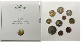 Словения 2024 Официальный Годовой набор Евро монет (10 монет) Пруф  