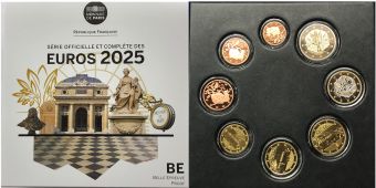 Франция 2025 Официальный Годовой набор Евро монет Пруф  