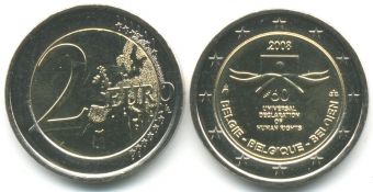2 Евро Бельгия 2008 Декларация прав человека