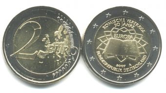 2 Евро Германия 2007 A Римский договор
