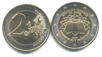 2 Евро Германия 2007 J Римский договор