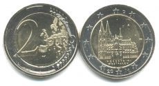 2 Евро Германия 2011 A Кельнский собор  