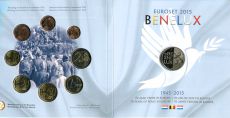 Бенилюкс 2015 Официальные годовые наборы Евро монет       