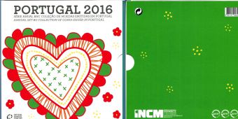 Португалия 2016, Официальный Годовой набор Евро монет.