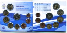 Словакия 2010 Официальный годовой набор Евро монет Ванкувер