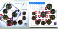 Словакия 2011 Официальный годовой набор Евро монет Вышеград