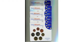 Германия 2002 ADFGJ Официальный годовой набор Евро монет