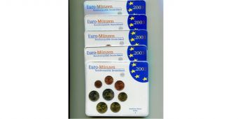 Германия 2003 ADFGJ Официальный годовой набор Евро монет