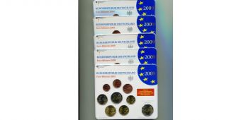 Германия 2009 ADFGJ Официальный годовой набор Евро монет