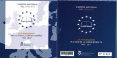 Испания 2017 Официальный годовой набор Евро монет (9 монет)          