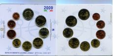 Италия 2009 Официальный Годовой набор евро монет 