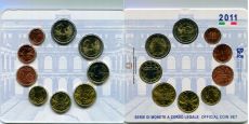 Италия 2011 Официальный Годовой набор евро монет   