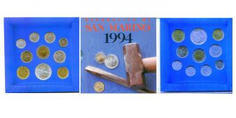 Сан-Марино 1994 Официальный годовой набор (10 монет)   