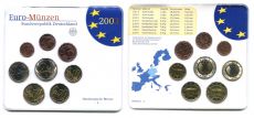 Германия 2003 J Официальный годовой набор Евро монет         