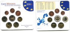 Германия 2004 D Официальный годовой набор Евро монет        