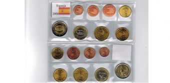 Годовой набор Евро монет Испания 2008