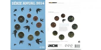 Португалия 2014, Официальный Годовой набор Евро монет.