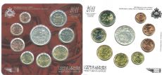 Сан-Марино 2011 Официальный годовой набор Евро монет + 5 Евро Гагарин
