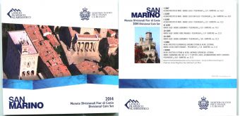 Сан-Марино 2014 Официальный годовой набор Евро монет