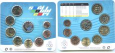 Словакия 2014 Официальный годовой набор Евро монет Сочи         